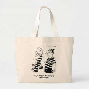 Vrouw breekt een Scarf voor Football Van Grote Tote Bag