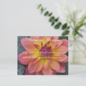 Vrouw Briefkaart (Staand voorkant)