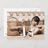 vrouw briefkaart (Voorkant / Achterkant)