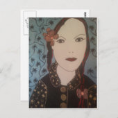 Vrouw Briefkaart (Voorkant / Achterkant)