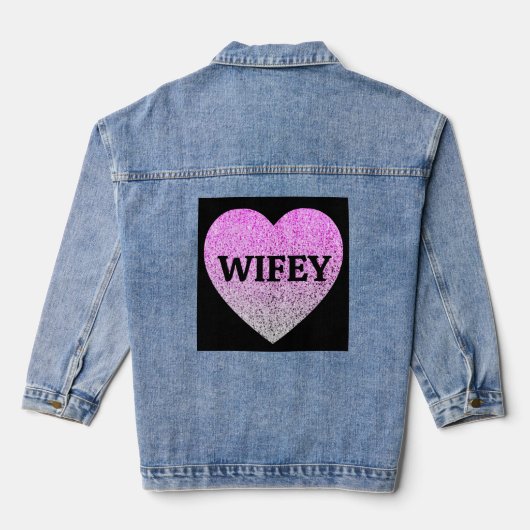 VROUW BRUID VROUW Denim jas Jacket (Achterkant)