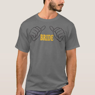 Vrouw bruid worden, team bruid, bruid, pas getrouw t-shirt