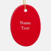 Vrouw Brunette Doctor kerstversiering Keramisch Ornament (Achterkant)