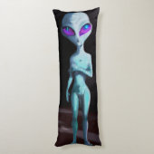 Vrouw buitenaardse vriend lichaamskussen (Achterkant (Verticaal))
