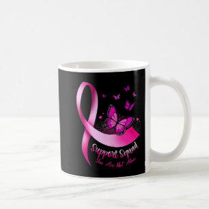 Vrouw Butterfly Support Squad Breast Cancer Warrio Koffiemok