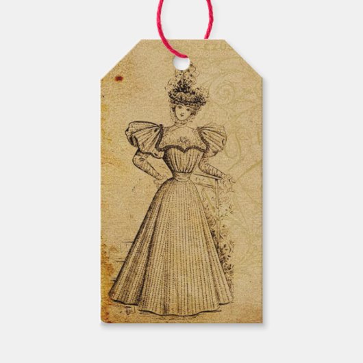  vrouw cadeaulabel (Voorkant)