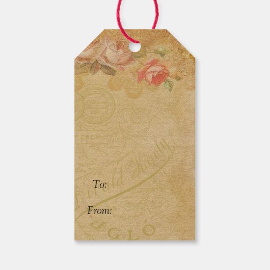  vrouw cadeaulabel (Achterkant)