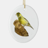 Vrouw canary keramisch ornament (Rechts)