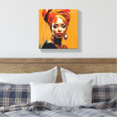 Vrouw Canvas Afdruk (Insitu (Slaapkamer))