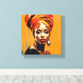 Vrouw Canvas Afdruk (Insitu (Houten vloer))