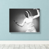 Vrouw Canvas Afdruk (Insitu (Houten vloer))