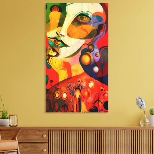 Vrouw Canvas Afdruk (Insitu (Woonkamer))