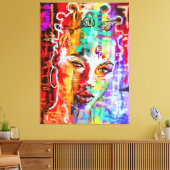 Vrouw Canvas Print (Insitu (Woonkamer))