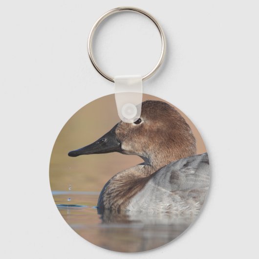 Vrouw Canvasback duck Profile Sleutelhanger (Voorkant)