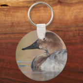 Vrouw Canvasback duck Profile Sleutelhanger (Voorkant)