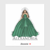 Vrouw Capricorn Goddess - Aangepaste naam Sticker (Vel)