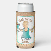 Vrouw Cartoon Grappig Gezegde Schattige Fun Cruise (Seltzer Voorkant)