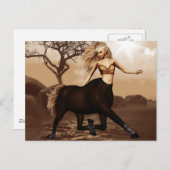 Vrouw Centaur Briefkaart (Voorkant / Achterkant)