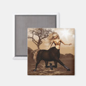 Vrouw Centaur Magnet Magneet (Voorkant / Achterkant)