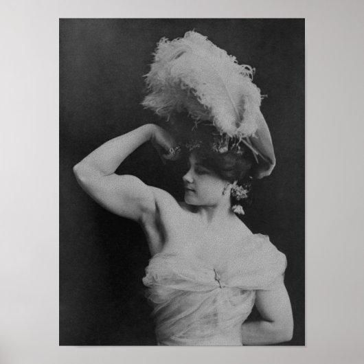 vrouw Charmion Flexing - 1897 Poster (Voorkant)
