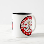 Vrouw Chef Cooking Passion Mok (Voorkant rechts)