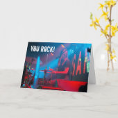 Vrouw Chick Drumsticks Drummer Verjaardag Kaart (Gele Bloem)