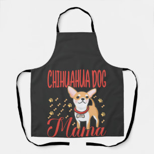 Vrouw Chihuahua-hond Moeder Schort