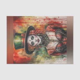 Vrouw Circus Ring Leader Decoupage Papier