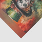 Vrouw Circus Ring Leader Decoupage Papier (Detail)