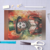 Vrouw Circus Ring Leader Decoupage Papier (Craft)