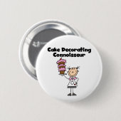 Vrouw Coker Decorting Connoisseur Ronde Button 5,7 Cm (Voorkant /achterkant)