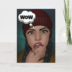 VROUW COMPLIMENTARIS JE ZIET ERNSTIGE BIRTHDAY KAART