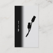 Vrouw Computer Programmer Visitekaartje (Achterkant)