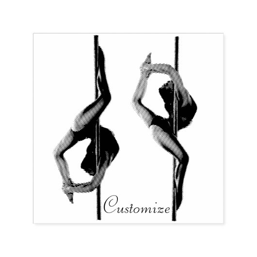 Vrouw Dancer Thunder_Cove Zelfinktende Stempel (Design)