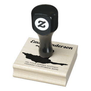 Vrouw dans pose 	rubberstempel