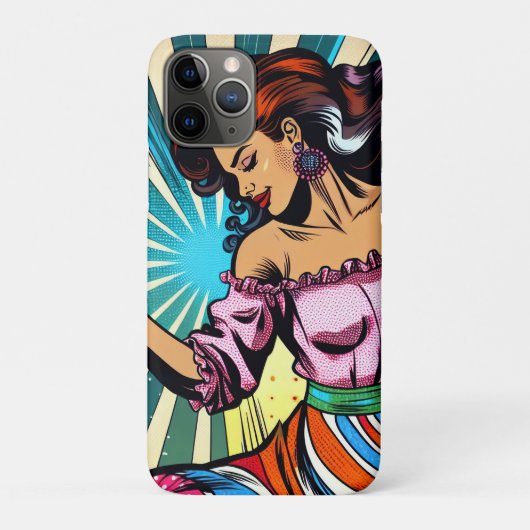  vrouw dansen salsa Pop kunst Case-Mate iPhone Case (Achterkant)
