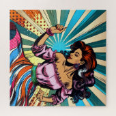 vrouw dansen salsa Pop kunst Legpuzzel (Horizontaal)