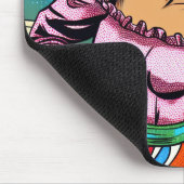  vrouw dansen salsa Pop kunst Muismat (Hoek)