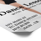 Vrouw danser, dansles Adverteren Poster (Hoek)