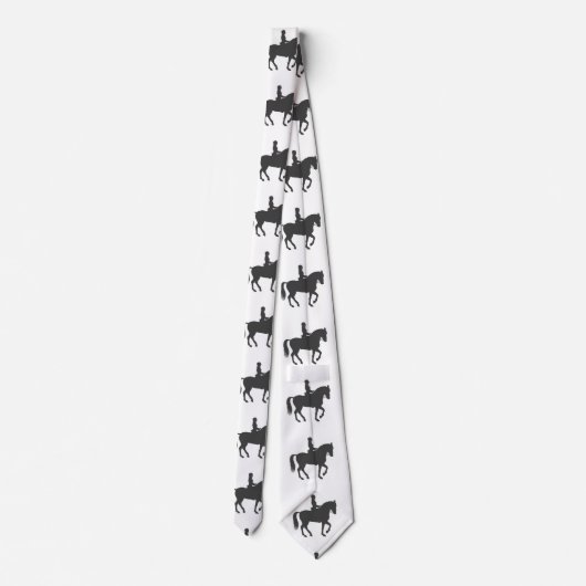 vrouw dat paard rijdt - Kies achtergrondkleur Stropdas (Achterkant)