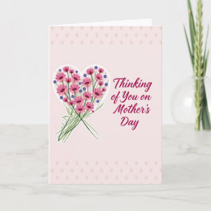 Vrouw Denkt Aan Jou Bloemkaart Kaart