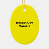 Vrouw Dentist Ornament (Achterkant)