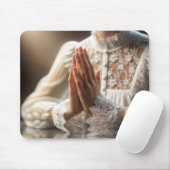 Vrouw die bidt muismat (Met muis)