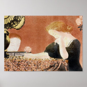Vrouw die een Roos houdt, Maurice Denis Poster