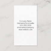 Vrouw die gewichten tilt | Fitness Trainer | QR Visitekaartje (Achterkant)