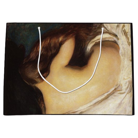 Vrouw die haar drogen (door Joseph DeCamp) Groot Cadeauzakje (Voorkant)