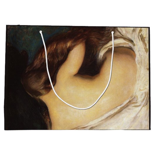 Vrouw die haar drogen (door Joseph DeCamp) Groot Cadeauzakje (Achterkant)