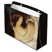 Vrouw die haar drogen (door Joseph DeCamp) Groot Cadeauzakje (Achterkant Gekanteld)