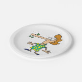 Vrouw die het leven heeft verkocht papieren bordje (Gekanteld)