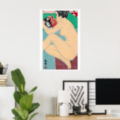 Vrouw die katten knuffelt - Matchbox print - Esthe (Thuiskantoor)